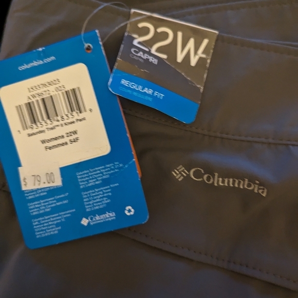 Columbia Women's Saturday Trail ll Knee Pant, gray Size 22W NWT - Picture 15 of 15